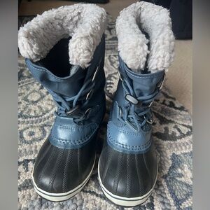 Sorel Kids Blue and Black Snow Boots